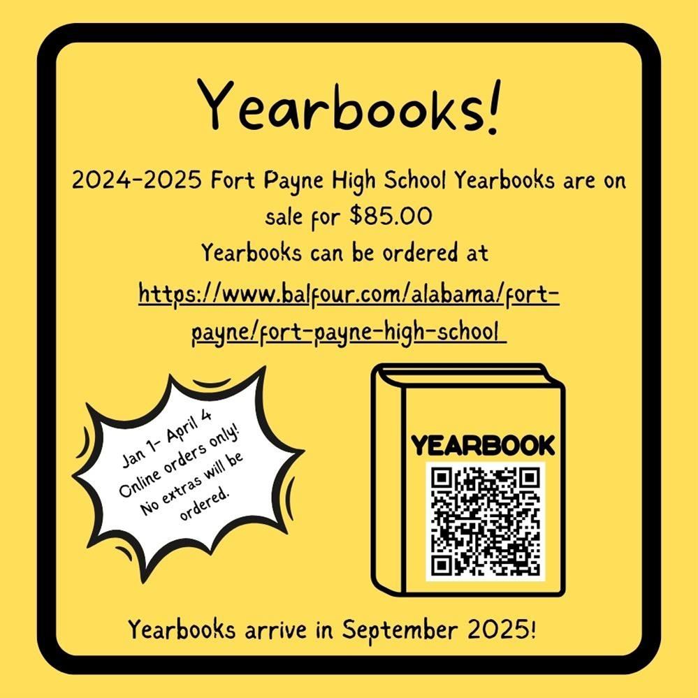  2025 Yearbook Sale Announcement
